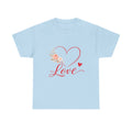 Love Heart Floral Tee — Romantic Valentine’s Day T-Shirt