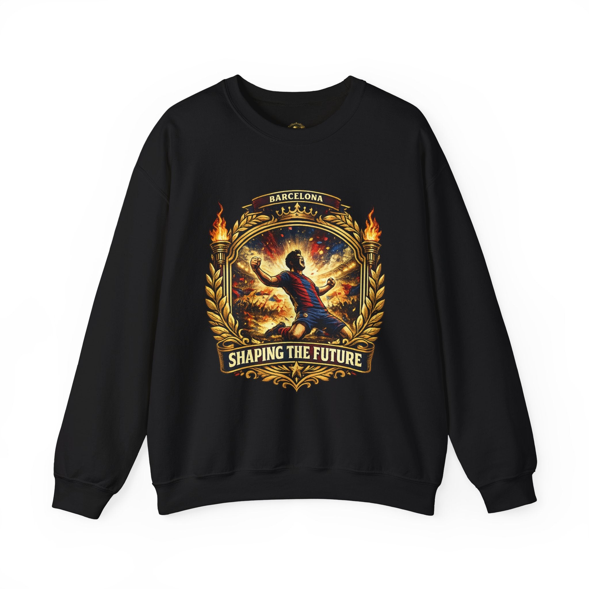 Crewneck Sweatshirt — "Shaping the Future" Barcelona Graphic