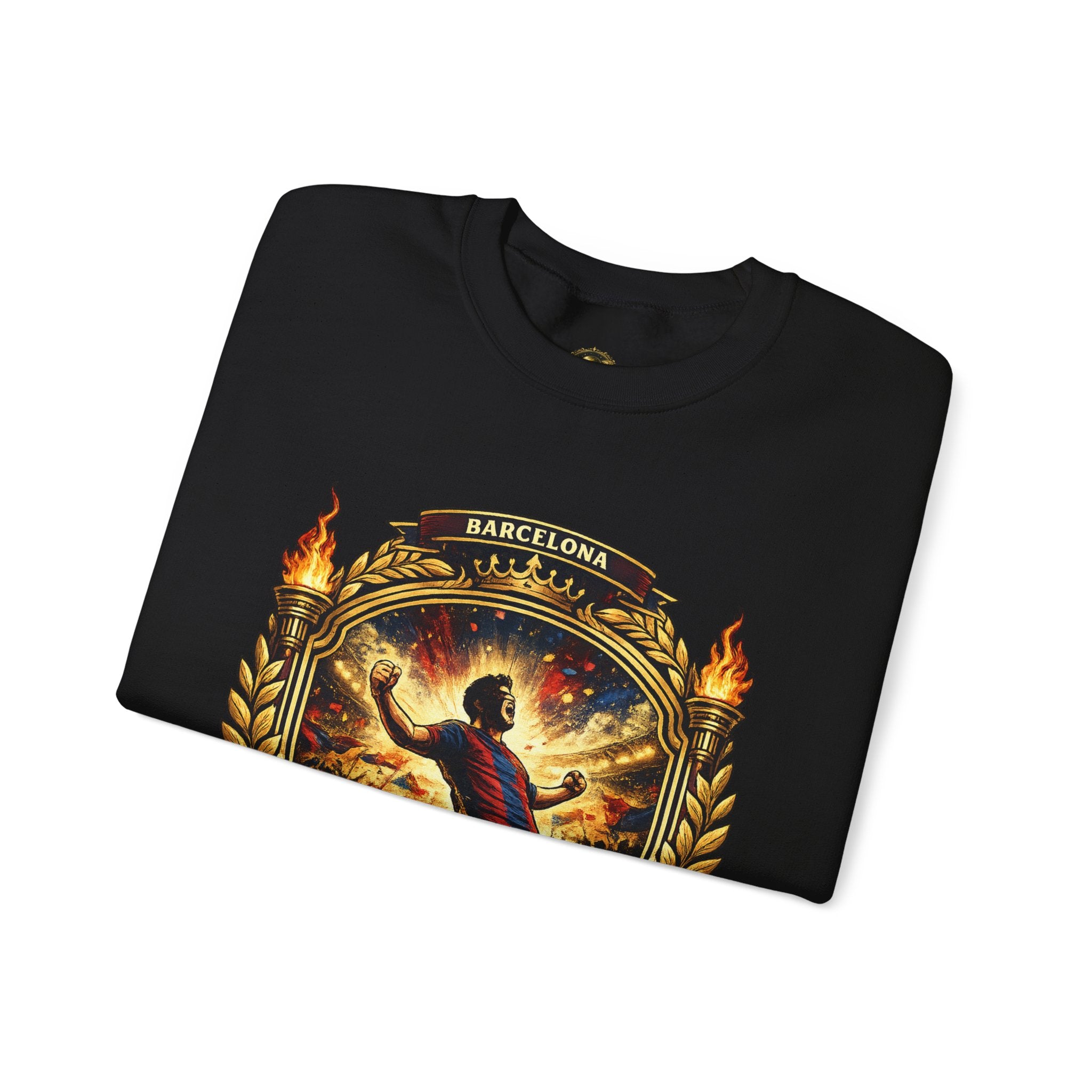 Crewneck Sweatshirt — "Shaping the Future" Barcelona Graphic