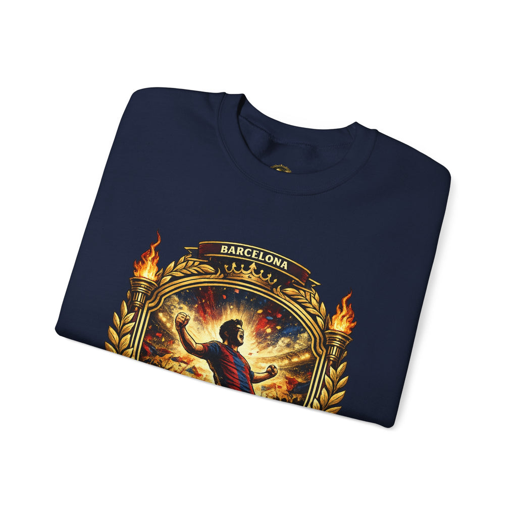 Crewneck Sweatshirt — "Shaping the Future" Barcelona Graphic