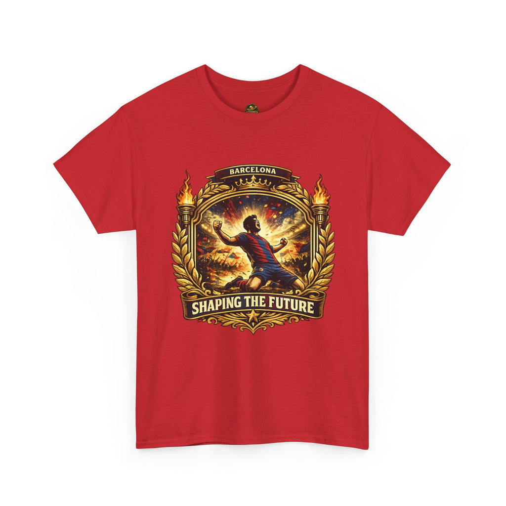 Shaping the Future T‑Shirt — Inspirational Barcelona Crest Graphic Tee