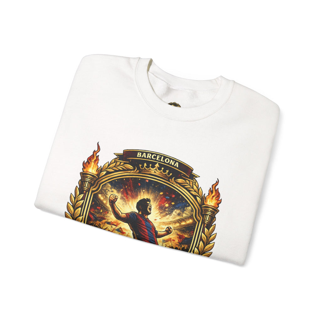 Crewneck Sweatshirt — "Shaping the Future" Barcelona Graphic