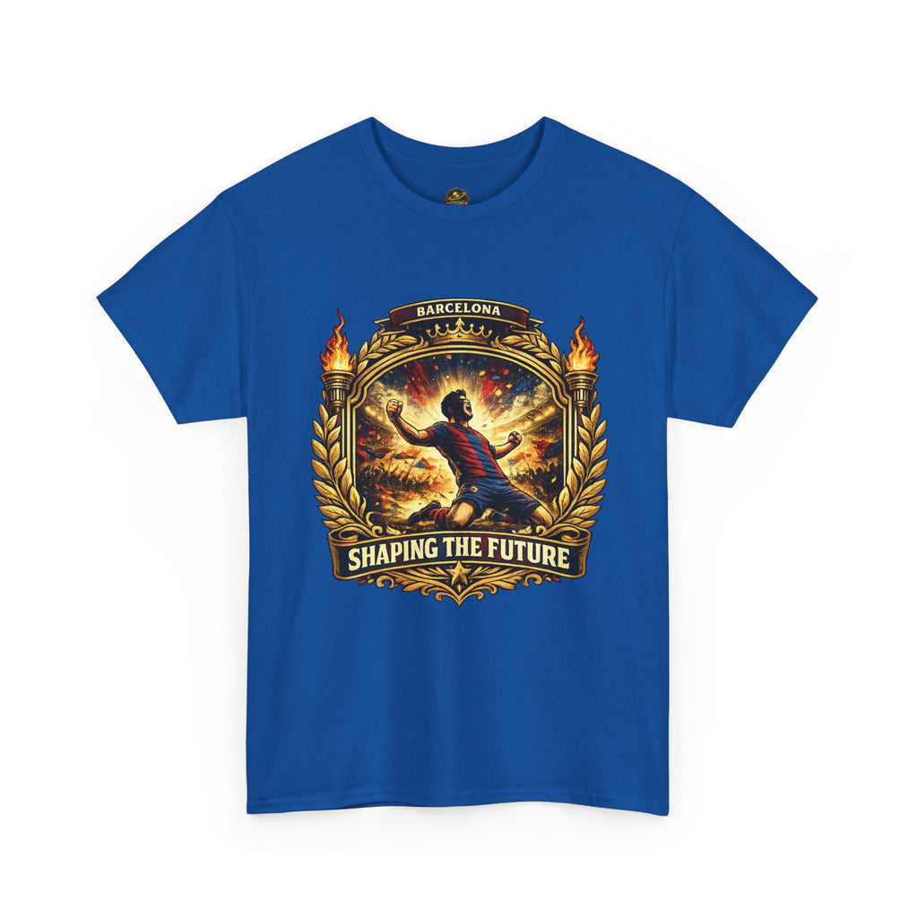 Shaping the Future T‑Shirt — Inspirational Barcelona Crest Graphic Tee
