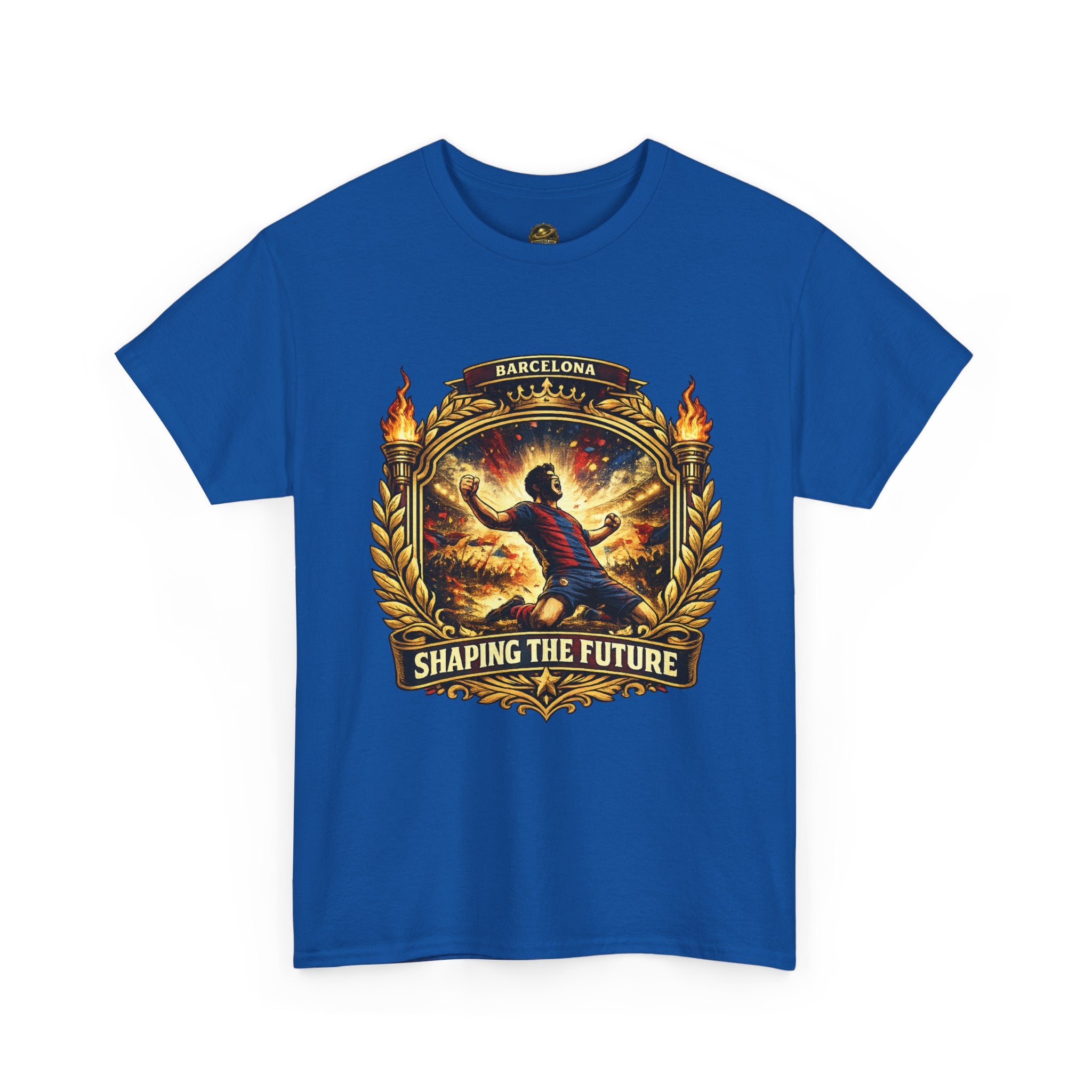 Shaping the Future T‑Shirt — Inspirational Barcelona Crest Graphic Tee